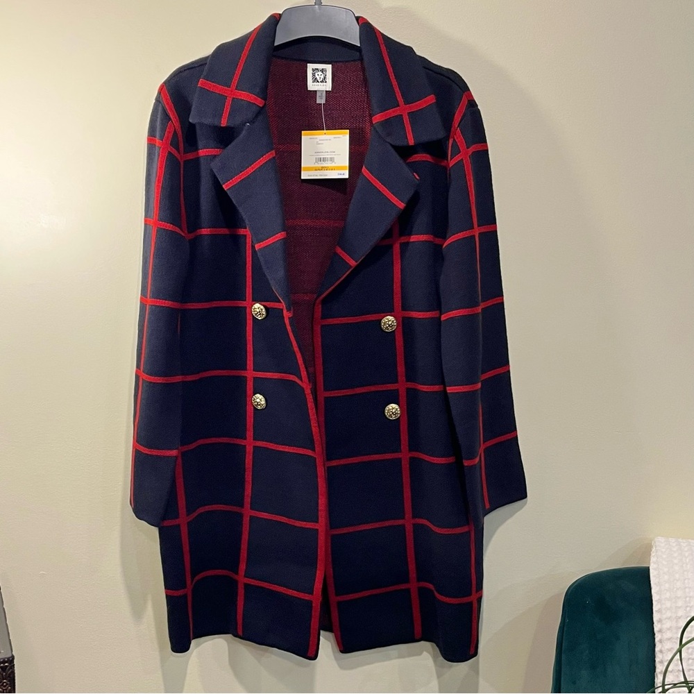 Anne Klein Sweater Jacket. Open Front. Size Small. NWT. - Picture 3 of 6